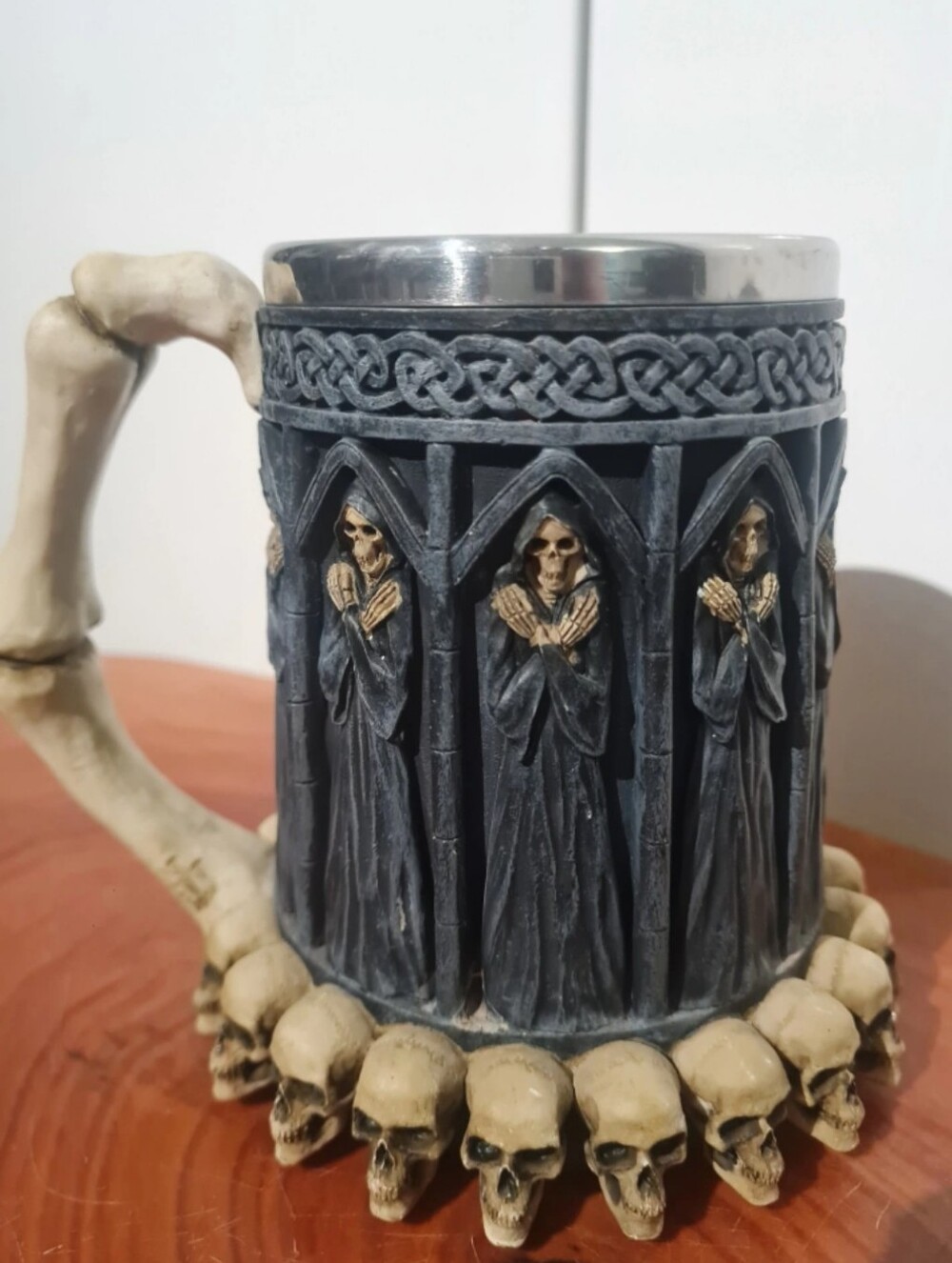 Gothic Skull & Reaper 500ml Tankard Mug